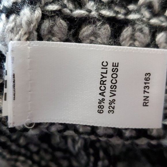 Cupio- Womens Black/Gray Hi-low Open Cardigan Textured Knit Sz.Small - Picture 5 of 5